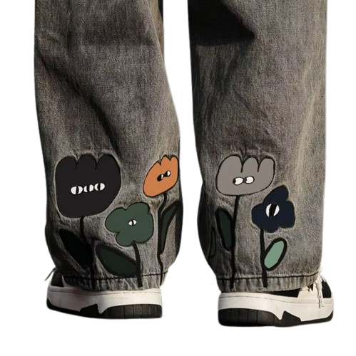 Jeans flowers