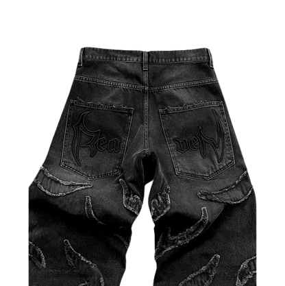 Jeans ripped